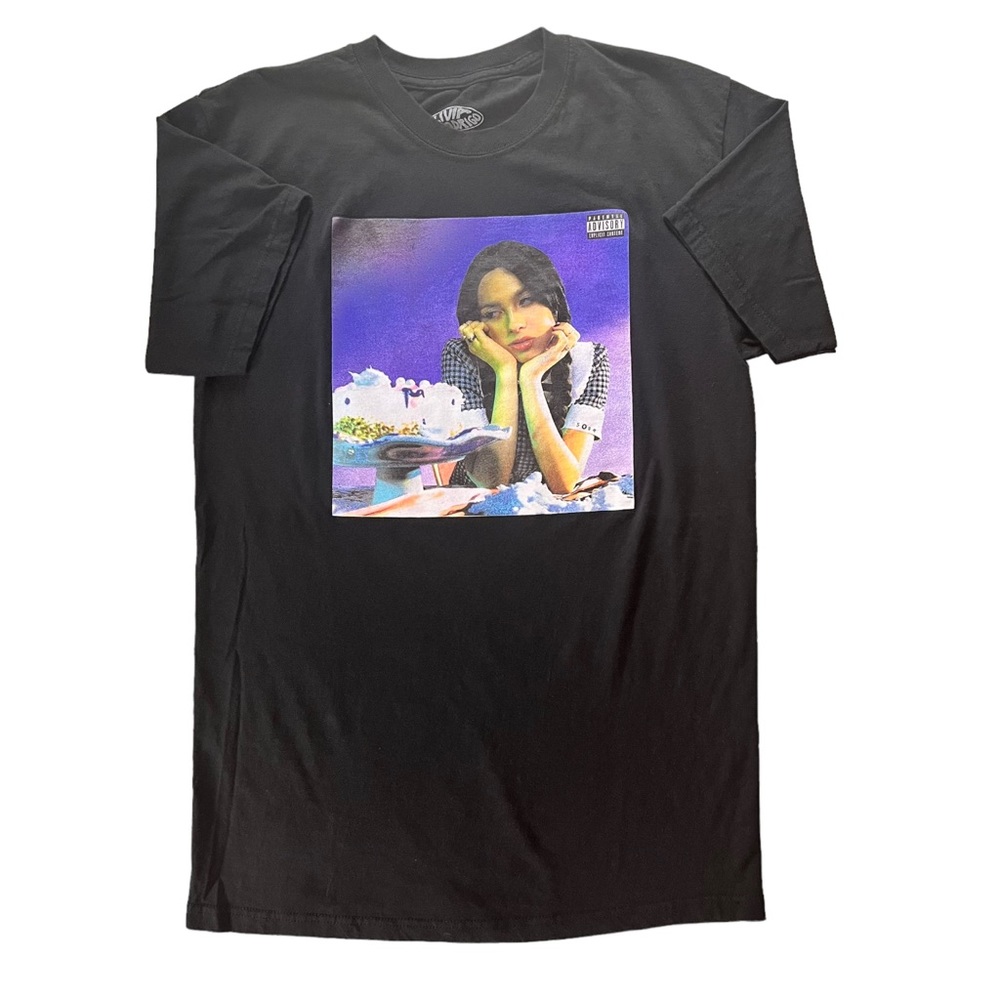 Olivia Rodrigo Sour Classic T Shirt Black Size Medium - Picture 3 of 10